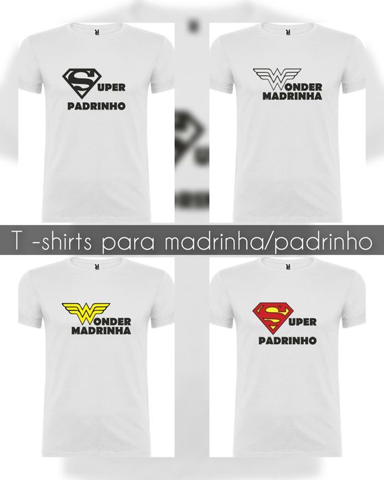 T-shirts padrinho e madrinha