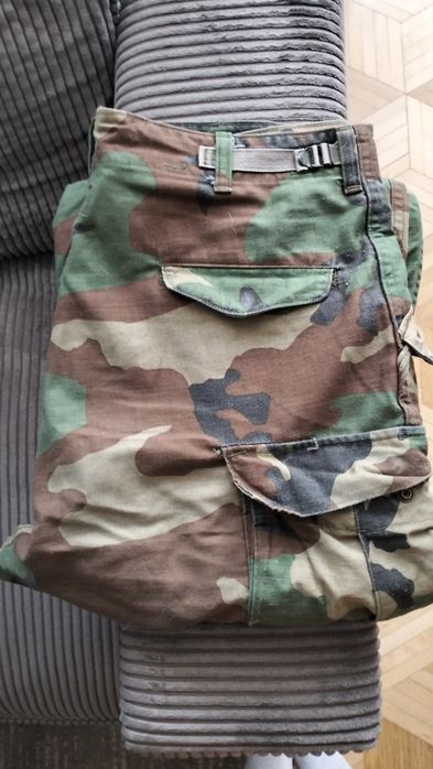 Spodnie bojówki M65 woodland M—long+ocieplacz