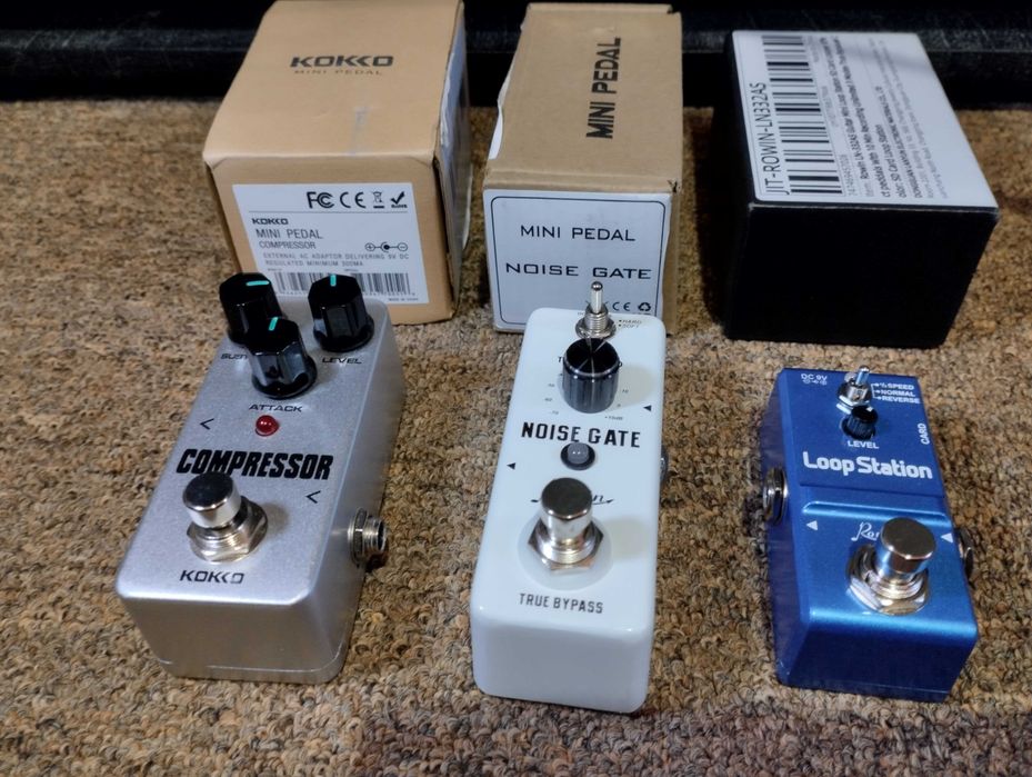 Мини-педали для гитары. Новые.