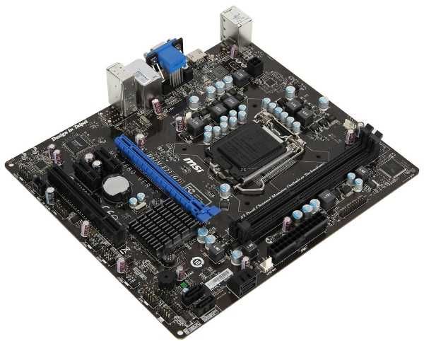 Комплект MSI H61M-E23 (G3), VGA/DVI/HDMI + i3-2100 + 4Гб DDR3 + кулер