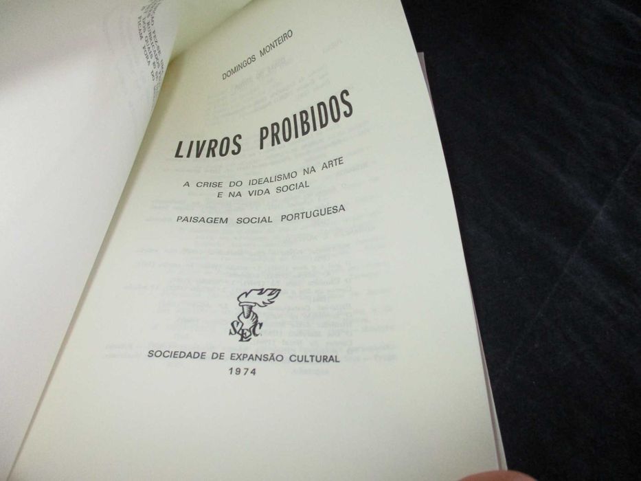 Livro Livros Proibidos Domingos Monteiro