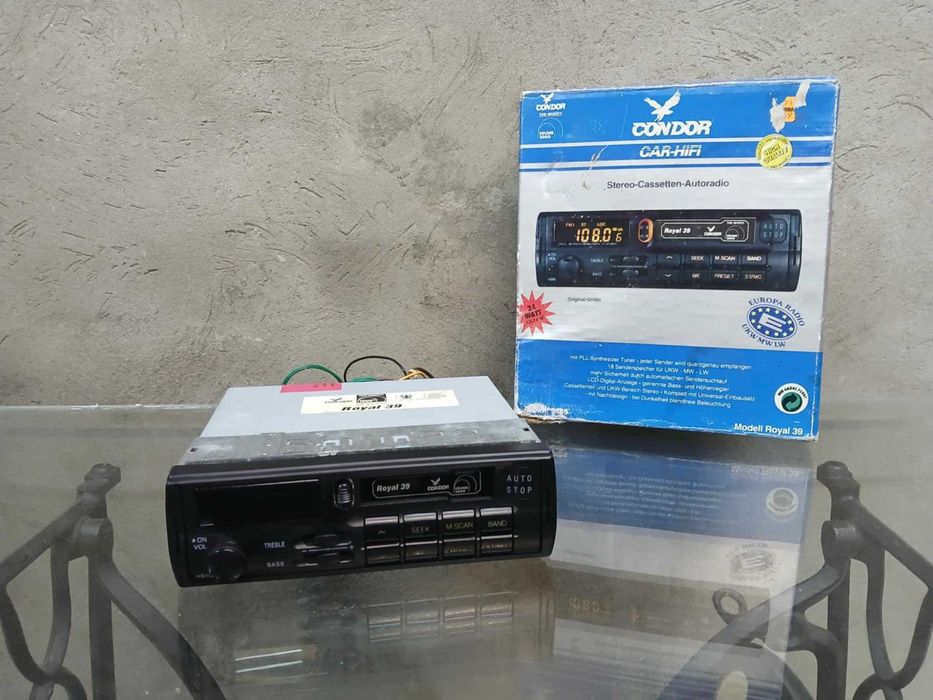 Radioodtwarzacz Samochodowy Kaseciak Condor Royal 39 Youngtimer