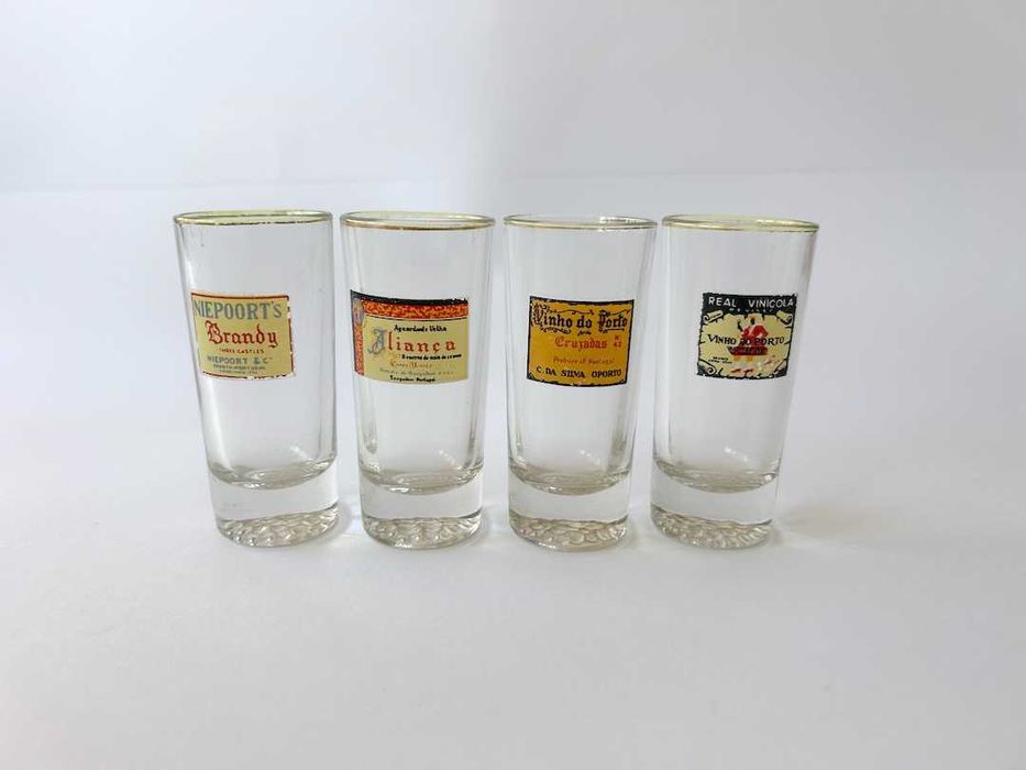 Conjunto de 4 copos de shots de wishky
