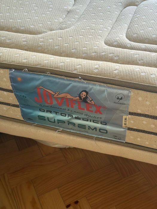 Cama Sommier + Colchão Casal (corpo e meio)