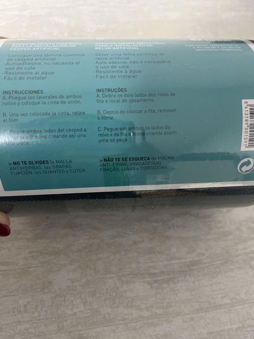 Fita união adesiva para relva artifical