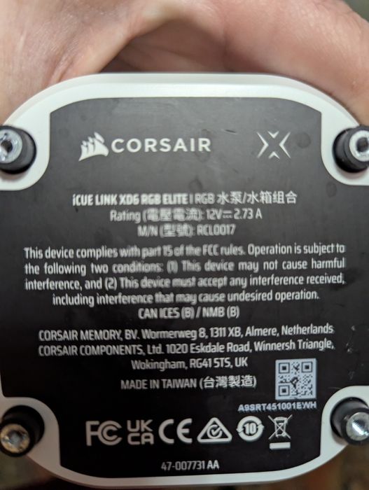 Кастомные помпы Corsair iCUE LINK XD5 RGB ELITE (стандарт + LCD)
