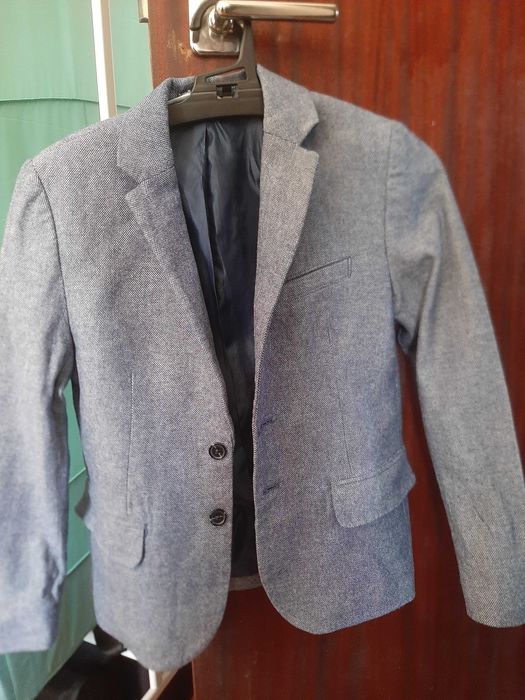 Blazer azul rapaz 7-8 anos