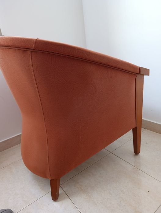 Poltrona de pele maravilhosa