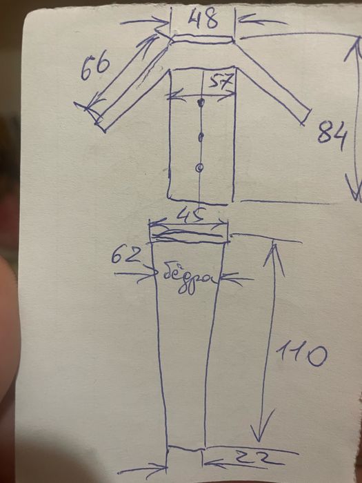 Мужской классический костюм 52 р.