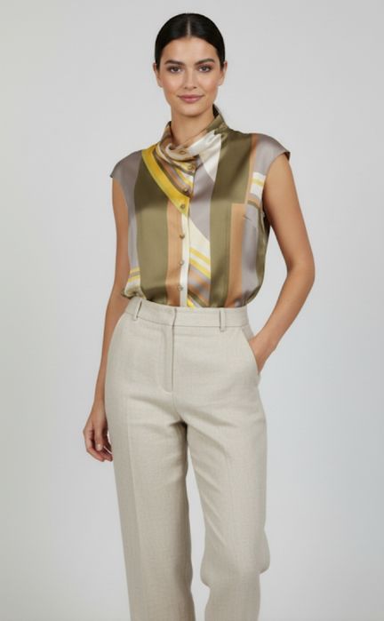 Blusa seda natural, Marca Caramelo