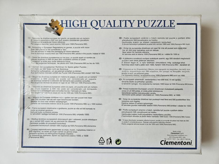 Disney Art puzzle Mona Lisa Daisy 1000 clementoni NOWE