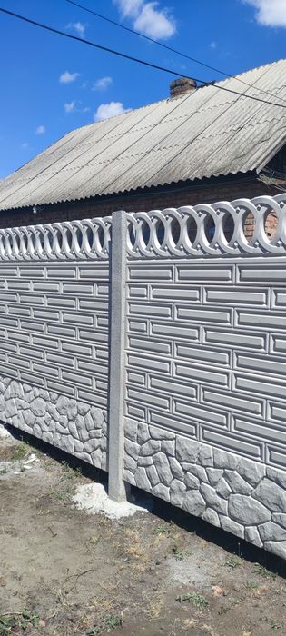 ЄВРОПАРКАН  ЄВРОЗАБОР ГЛЯНЦЕВИЙ Паркан  Вироби з бетону  Плитка