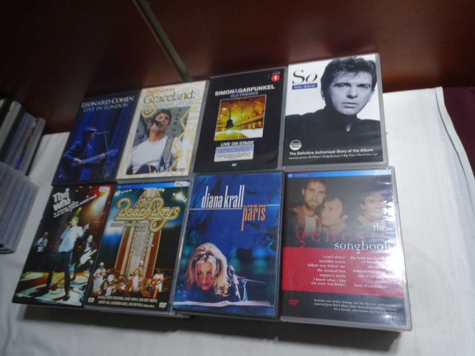 DVDs musicais em bom estado-5 euros cada artigo