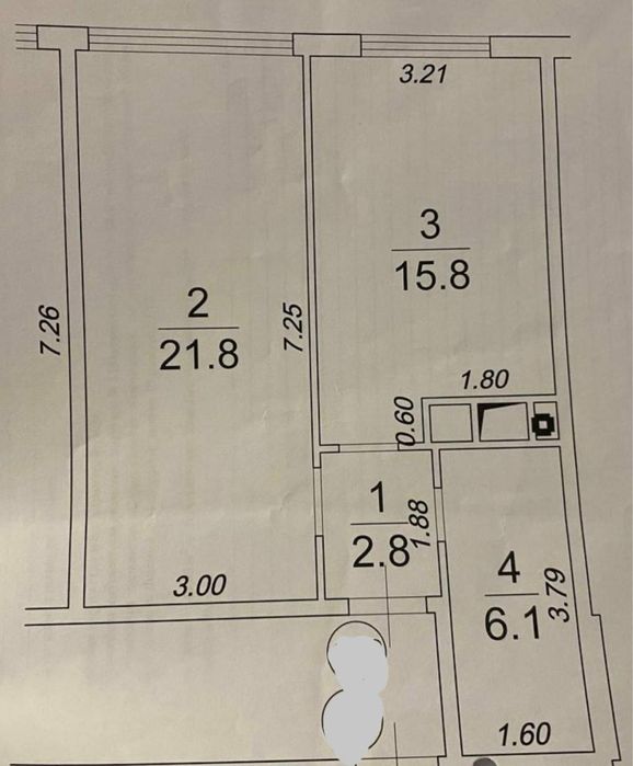 Лучшая цена!860$ м2!ЖК 49 Жемчужина‼️1ком.квартира 46 м² ‼️