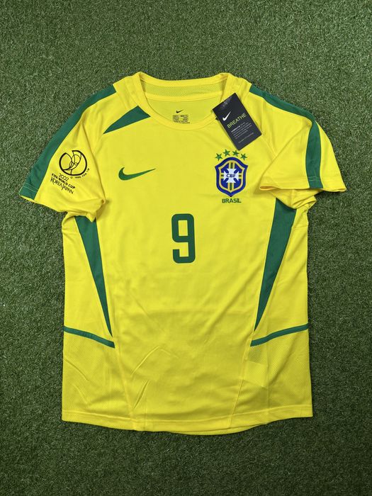 Koszlka pilkarska reprezentacji Brazylii 2002 Ronaldo 9 Nike