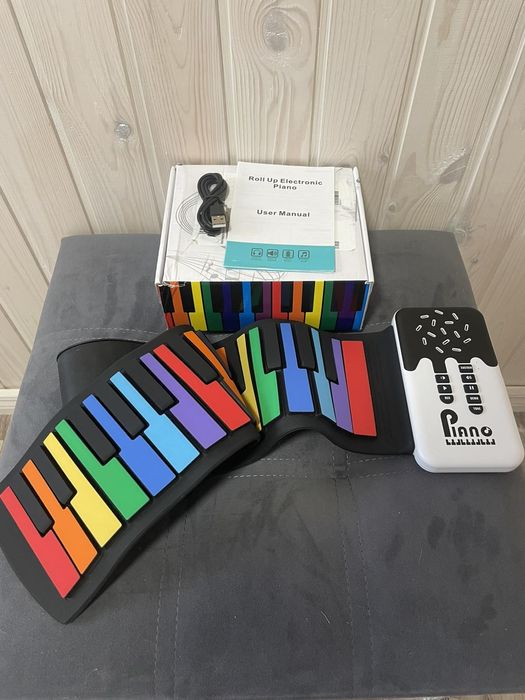 Гнучке піаніно Folem Rainbow, синтезатор електричний на 49 клавіш