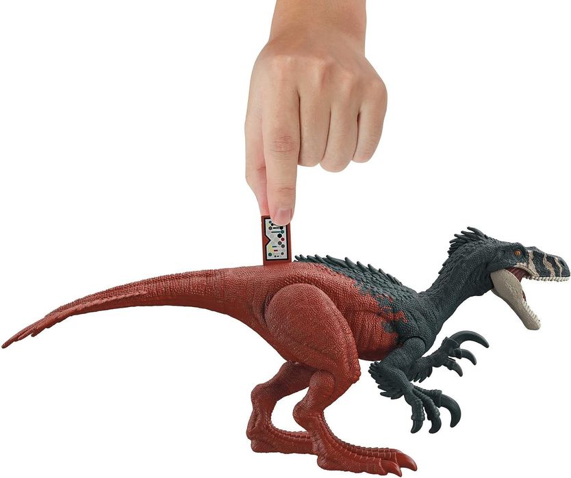 Jurassic World Megaraptor dinossauro articulado 33 cm NOVO ENVIO GRÁT