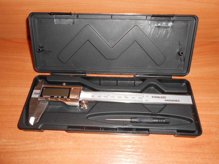 Электронный штангенциркуль 150 мм, нержавеющая сталь, ЖК-экран