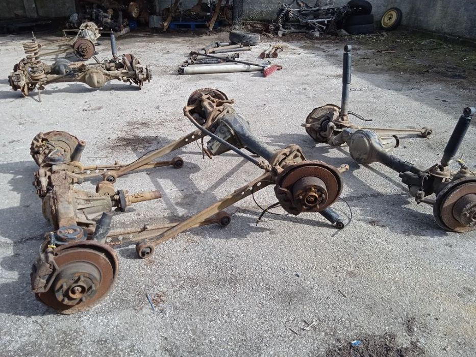 Eixo da frente e traseiro Land Rover Discovery TD5 (completo com pinha e semieixos)