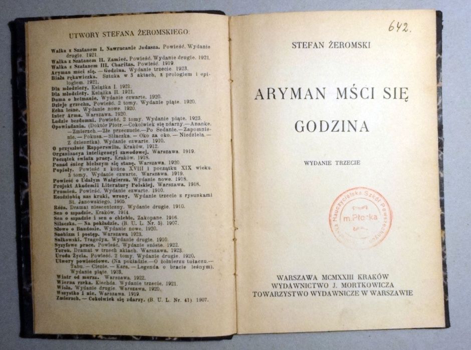 Aryman mści się. Godzina - Stefan Żeromski