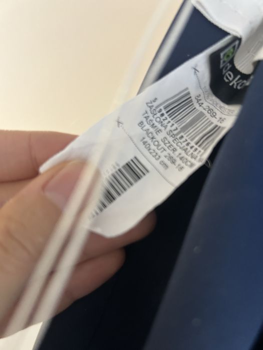 Zasłony granatowe zaciemniające dekoria