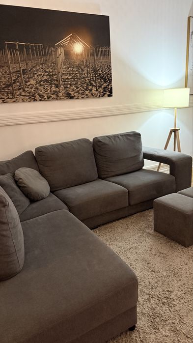 Sofa 4 lugares com chaise longue
