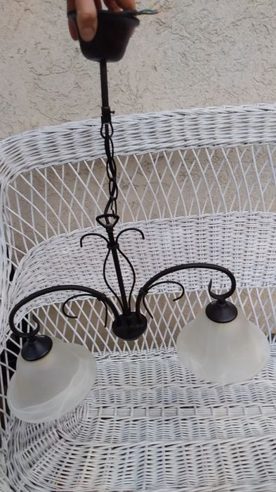 Lampa wisząca kuty metal j. nowa