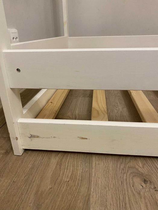 Łóżko domek 160x80 białe