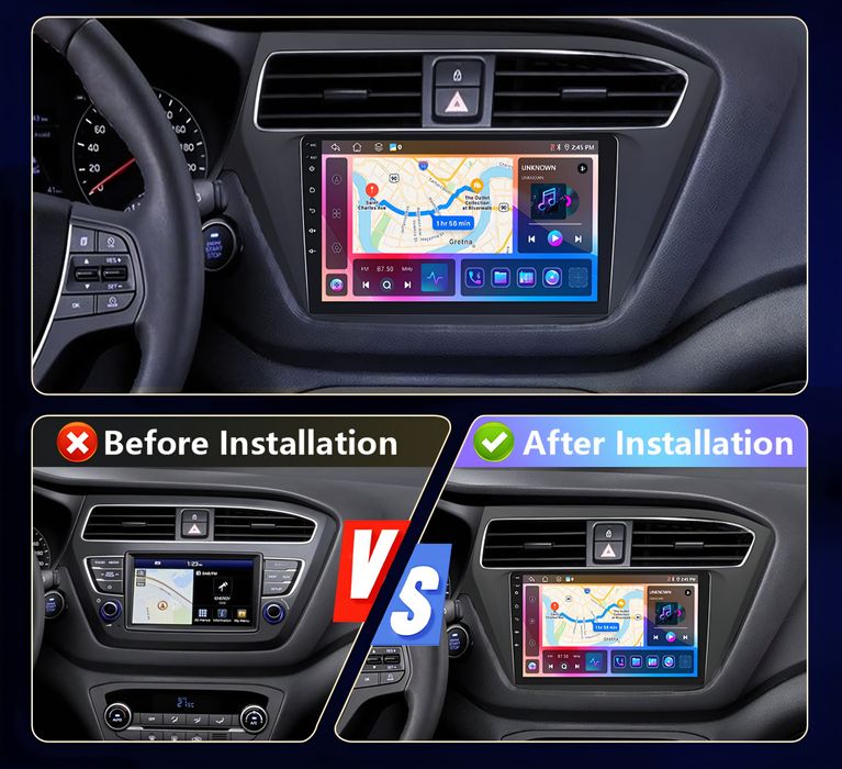Radio nawigacja HYUNDAI i20 2018  2019  2020NAVI GPS Android