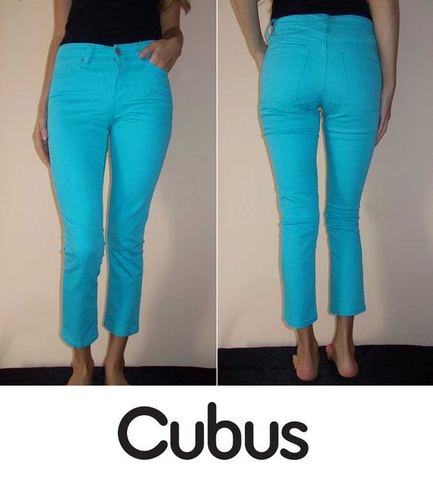 Spodnie jeansowe Cubus xxs 32 jeans rurki niebieskie błękitne