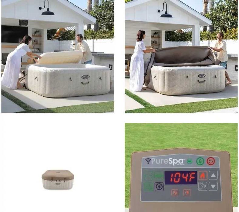 Надувний джакузі Intex 28472 Chevron Deluxe Whirlpool Spa,