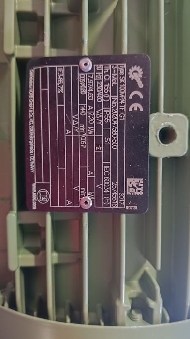 Motoreduktor firmy Nord 2,2 kw 36 obrotów na minutę z hamulcem nowy.