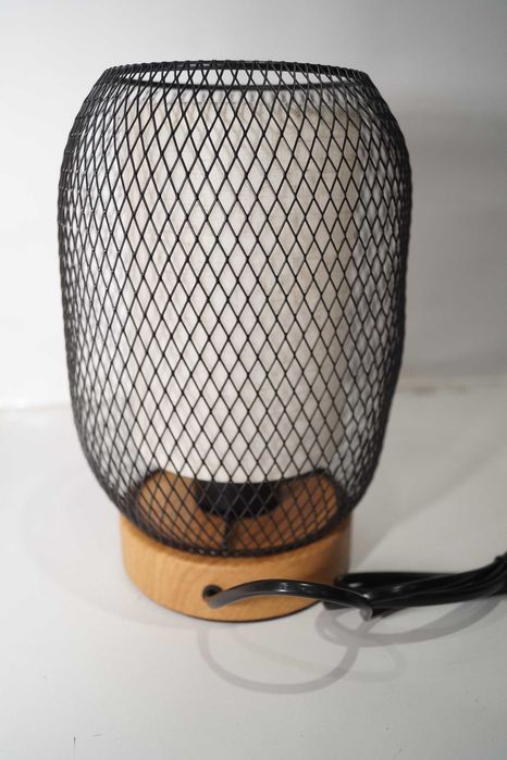 WS229 DeeCozy lampka biurkowa nocna z abażurem dwuwarstwowym port USB
