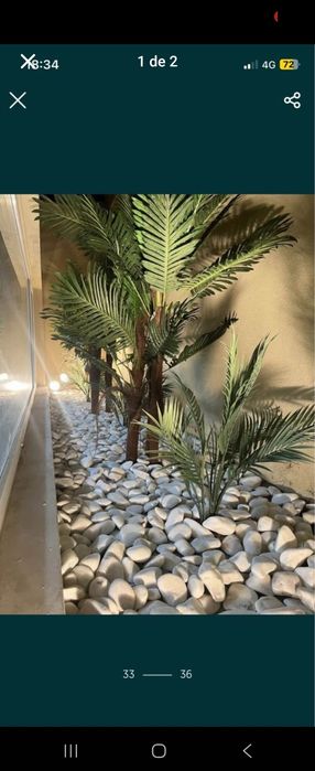 Palmeiras de excelencia artificiais 190 cm para decorações