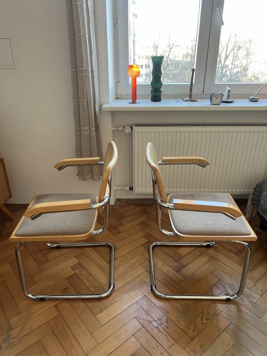 Włoskie krzesła cesca marcel breuer bauhaus mid century