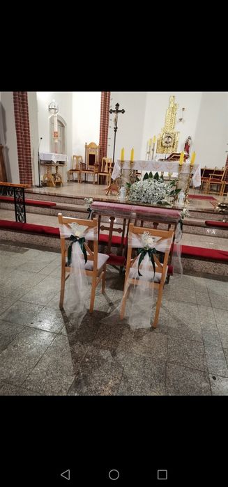 Ślub, wesele, dekoracje do kościoła