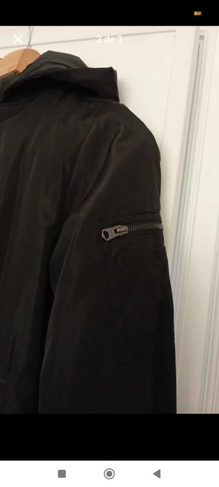 Casaco preto forrado Pull Bear tamanho S veste M