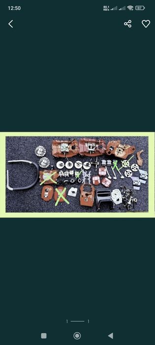 Piła pilarka Echo Shindaiwa 501 karter,cewka,,gaźnik,tłumik,cylinder