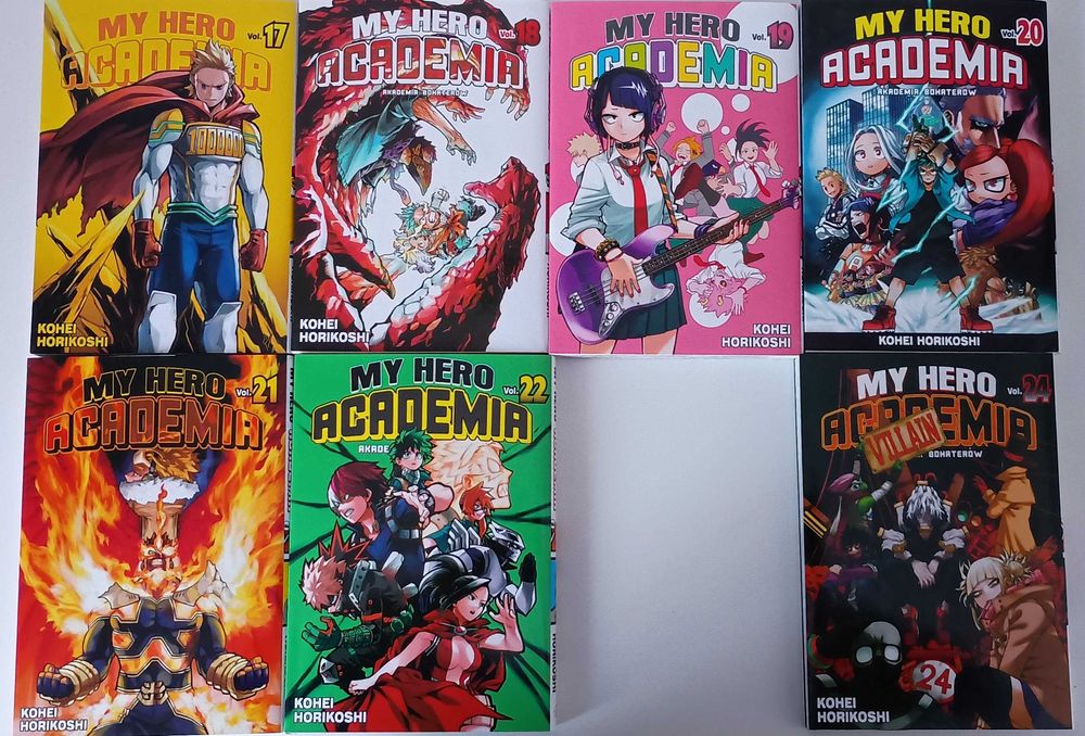 My hero academia, tomy 1-22 (bez 23 tomu) 24-28