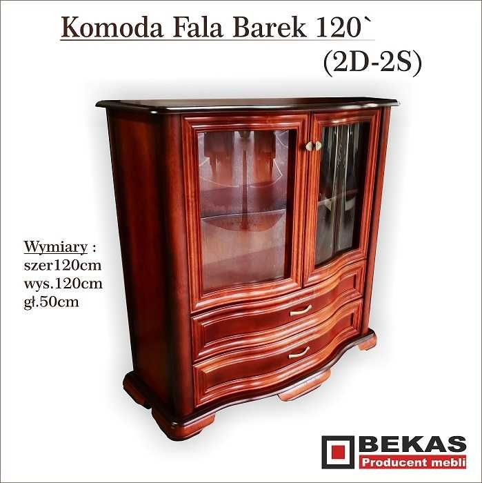 PROMOCJA Stylowa Witryna 180` Bella TEAK Kredens Producent BEKAS