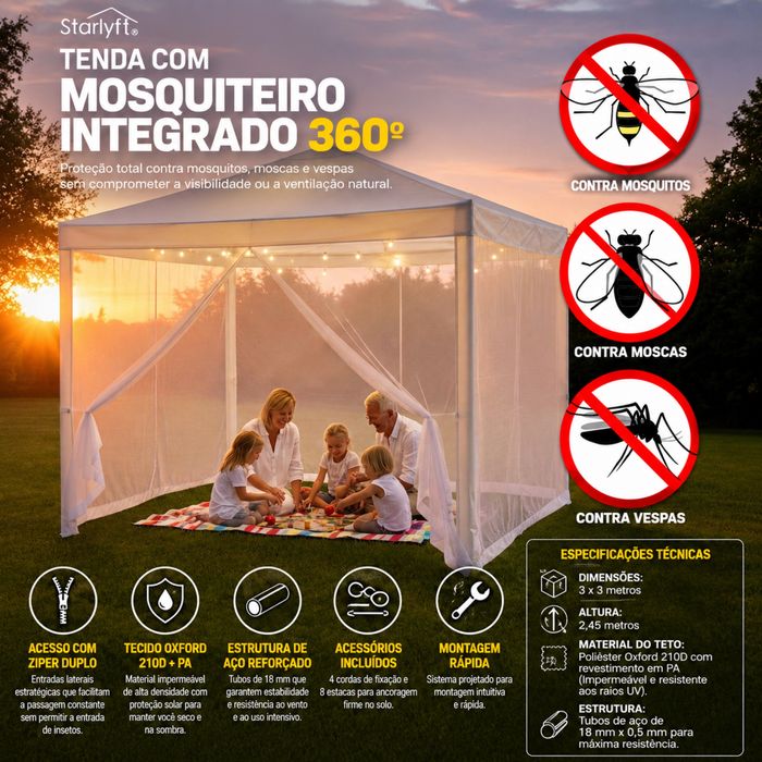 Tenda Com Mosquiteiro Integrado