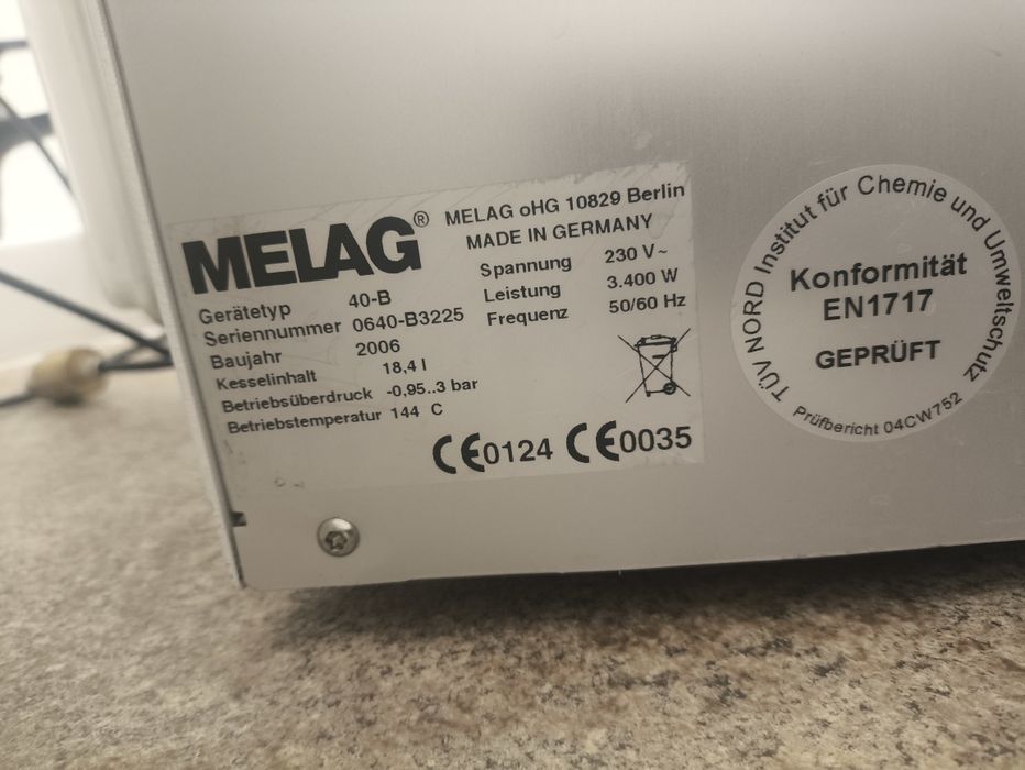 Autoklaw Melag Vacuklav 40-b
