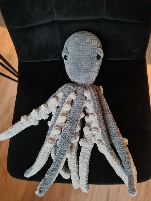 Ośmiornica na szydełku duża handmade ręcznie robiona hand made