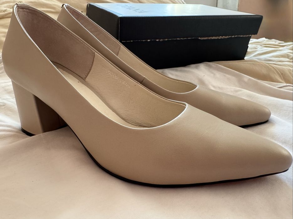 Лодочки Бежевые Женские