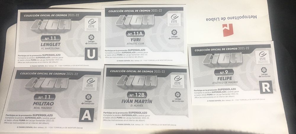 Messi e Cristiano Ronaldo ,carta e cromo de colecao +ofertas cromos