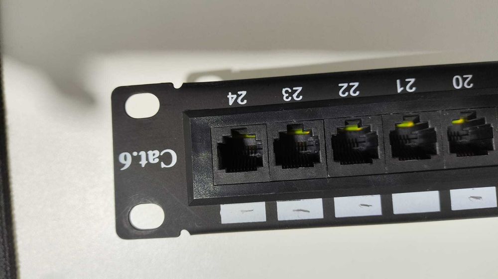 2x Patch Panel 24 portas Rj45 CAT6