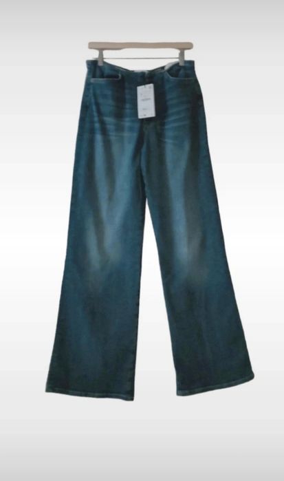 ZARA nowe jeansy wide legs M/L bawełna