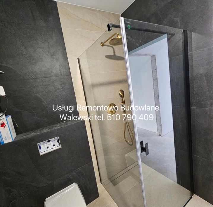Remont łazienki glazurnik układanie płytek wykończenia Łomża Zambrów