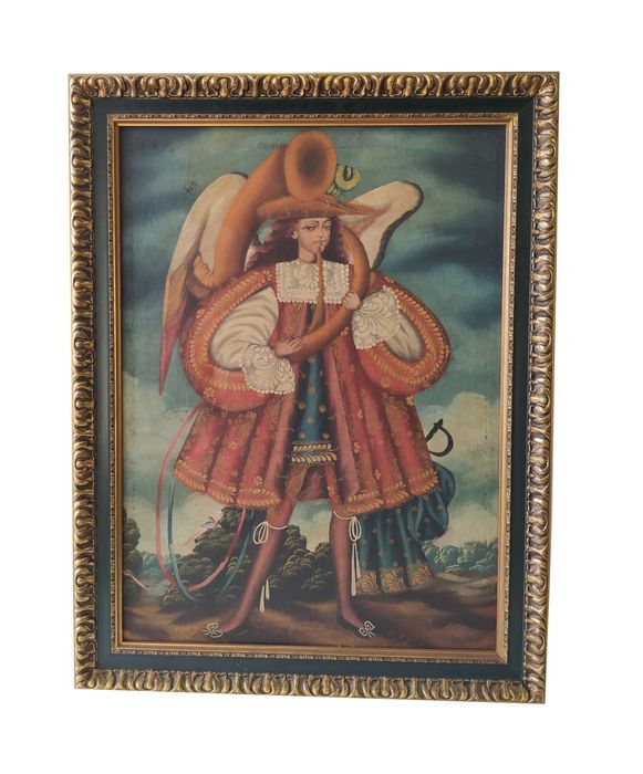 Pintura - Arcanjo - Escola de Cusco