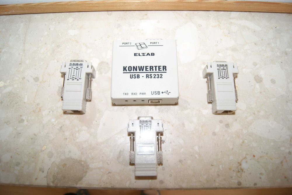 Elzab Konwerter USB-RS232 + Trzy Przejściówki PC RS/UTP